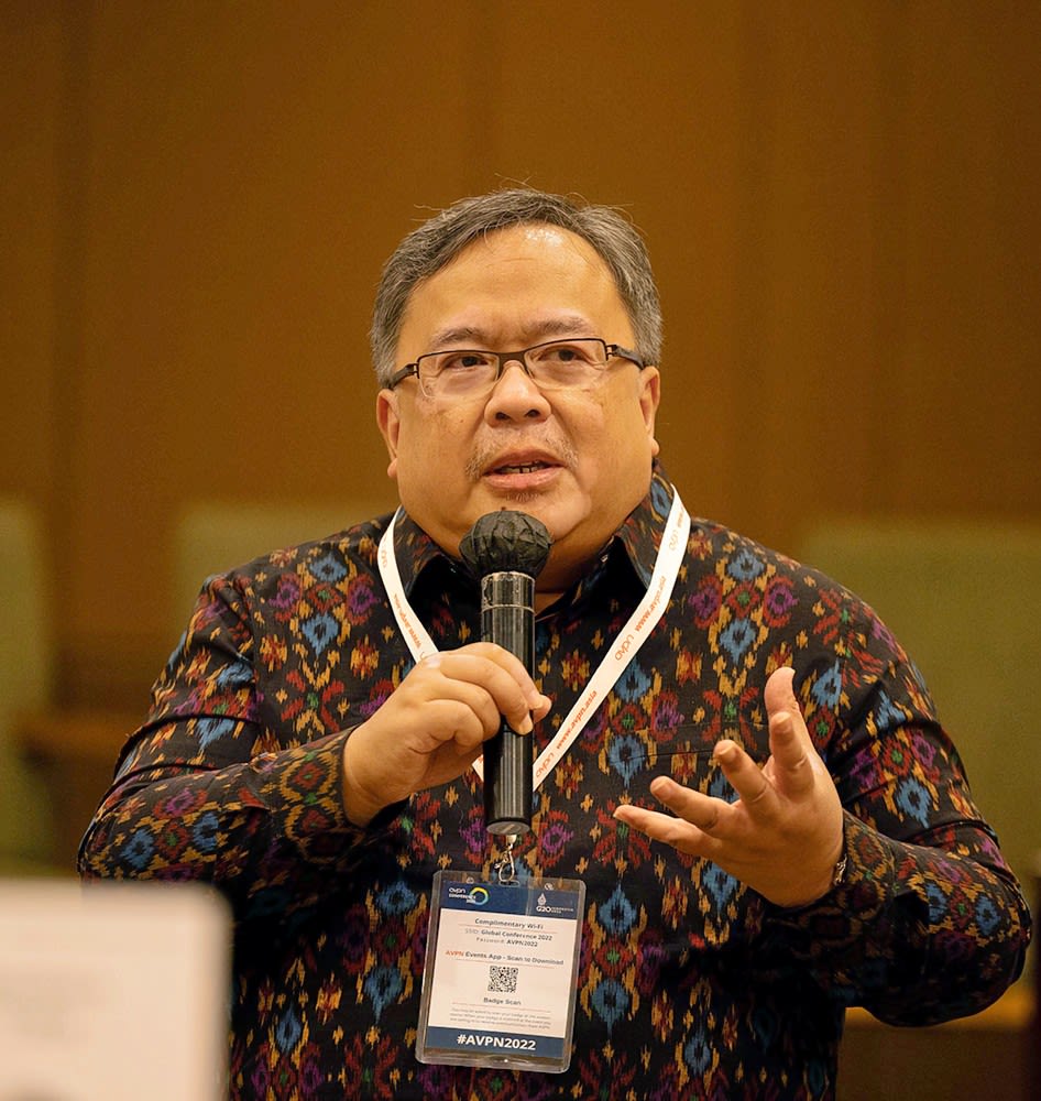 Professor Bambang Brodjonegoro at the AVPN conference 2022