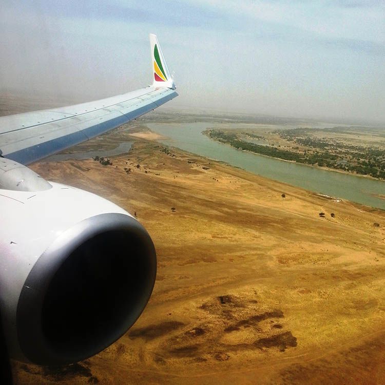 Landing at N'Djamena airport